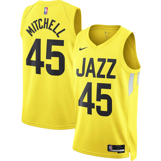 Donovan Mitchell Utah Jazz Nike Unisex Swingman Jersey - Association Edition - Gold